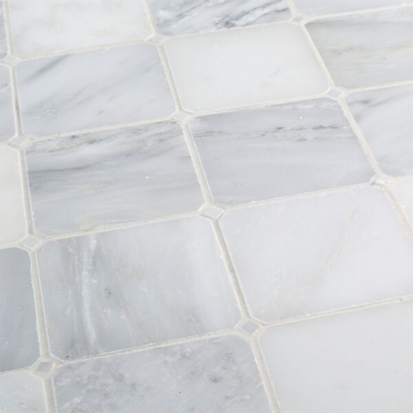 Octagon Dot Mosaic Classic Statuario - White Dot Color