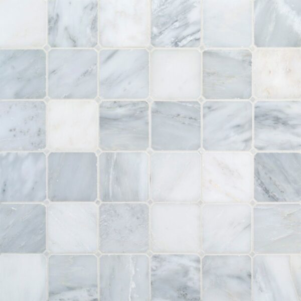 Octagon Dot Mosaic Classic Statuario - White Dot Color