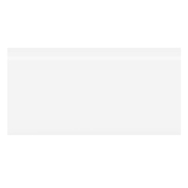 Single Bullnose 3" x 6" Gloss Starry White Color
