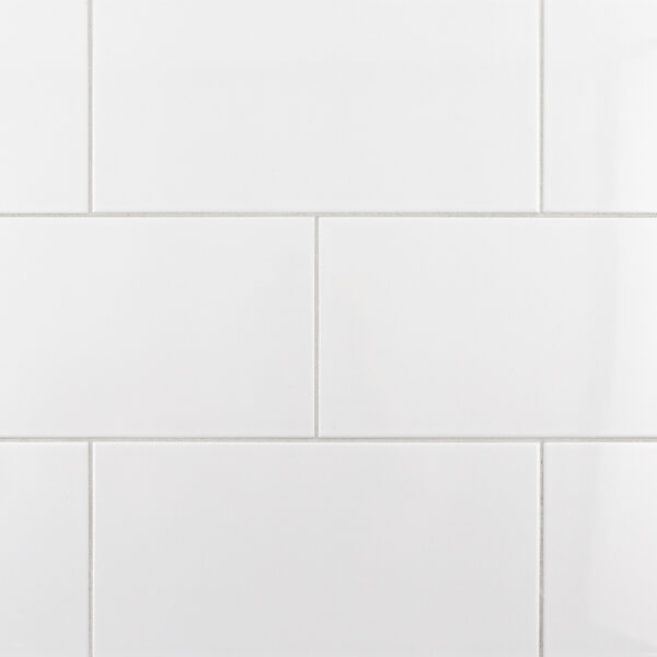 Field Tile 6" x 12" Gloss Starry White Color