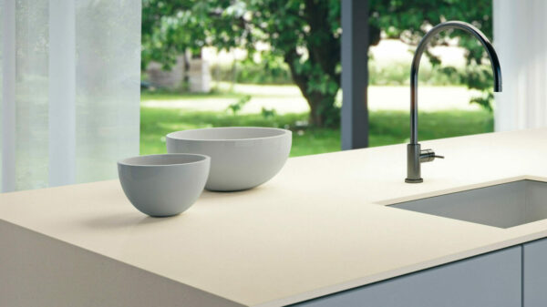 Caesarstone 4001 Fresh Concrete Quartz Slab White Concrete Finish 20 mm/2 cm Thickness