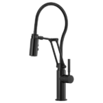 Solna Articulating Faucet With Finished Hose Matte Black Finish
