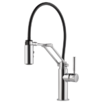 Solna Single Handle Articulating Kitchen Faucet Chrome Finish