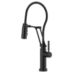 Solna SmartTouch Articulating Kitchen Faucet With Finished Hose Matte Black Finish