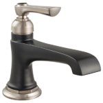 Rook Single-Handle Lavatory Faucet 1.2 GPM Luxe Nickel  /Matte Black Finish