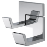 Siderna Double Robe Hook Chrome Finish