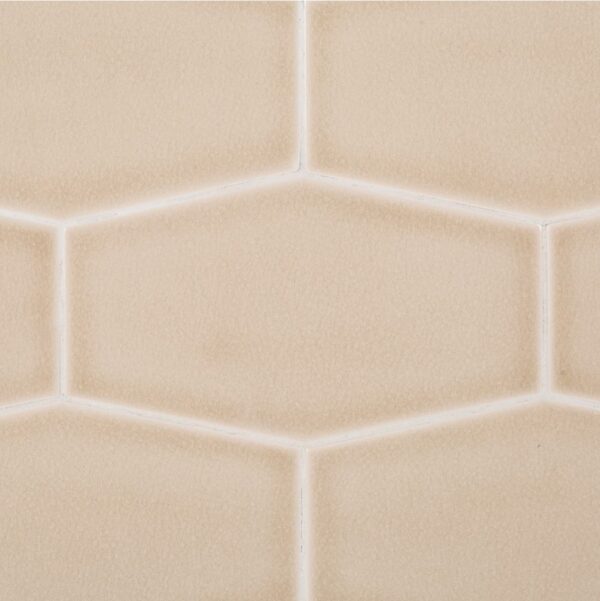 Hexagon Field Tile 5.1875" x 9.125" Sand Bar Color