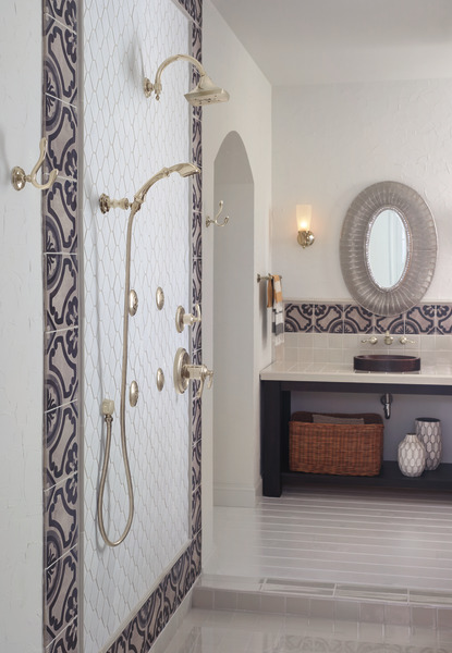 Charlotte Single-Function Wall Mount Hand Shower Polished Nickel Finish