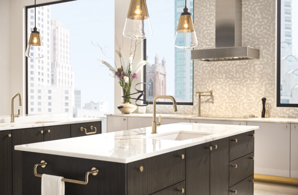 Litze Drawer Pull Luxe Gold Finish
