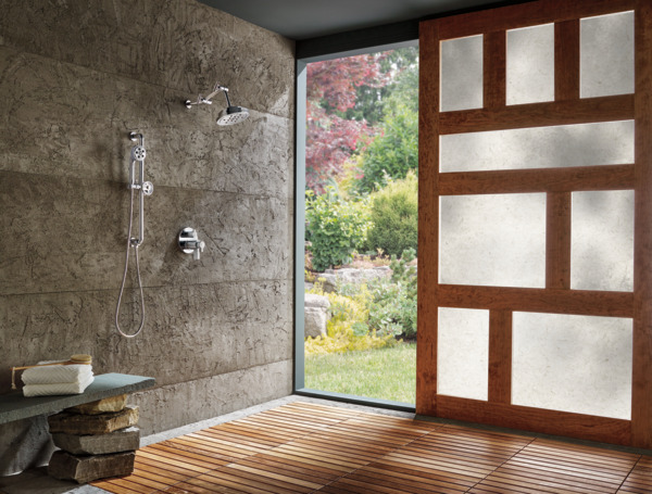 Litze Slide Bar Handshower with HOKinetic Technology Chrome Finish