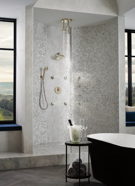 Litze Sensori Thermostatic Valve Trim - Less Handle Polished Nickel Finish