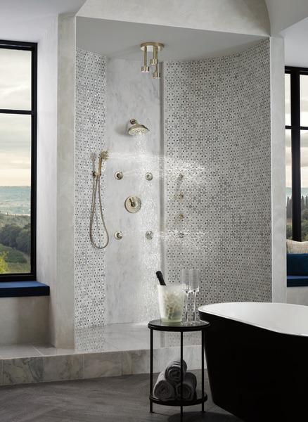Litze Sensori Thermostatic Valve Trim - Less Handle Polished Nickel Finish