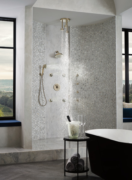 Litze Sensori Thermostatic Valve Trim - Less Handle Polished Nickel Finish