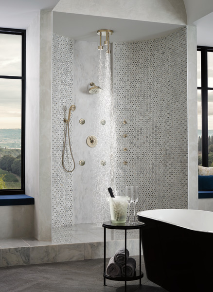 Litze Sensori Thermostatic Valve Trim - Less Handle Polished Nickel Finish