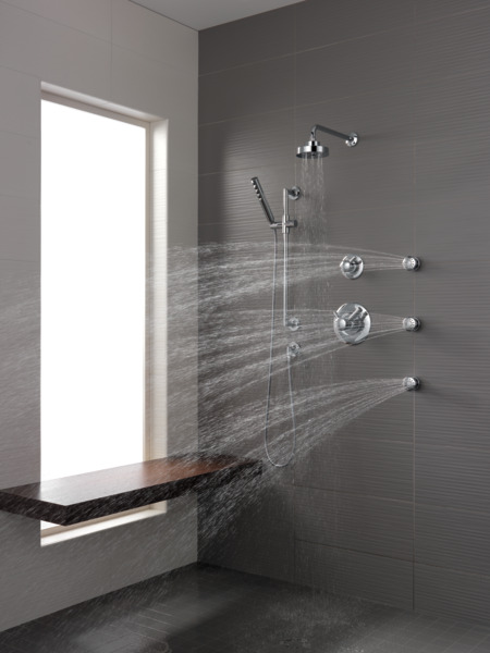 Odin SLIDE BAR HANDSHOWER WITH HOKINETIC TECHNOLOGY Chrome Finish