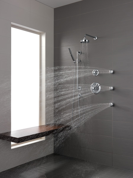 Odin SLIDE BAR HANDSHOWER WITH HOKINETIC TECHNOLOGY Chrome Finish