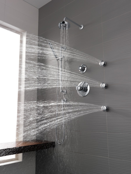 Odin SLIDE BAR HANDSHOWER WITH HOKINETIC TECHNOLOGY Chrome Finish
