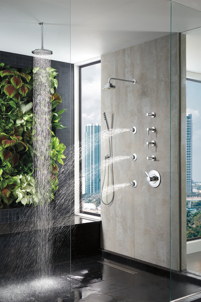 Odin WALL MOUNT HANDSHOWER WITH HOKINETIC TECHNOLOGY Chrome Finish