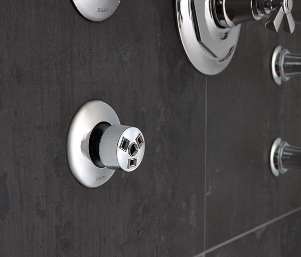 Rook Sensori Volume Control Trim - Cross Chrome Finish