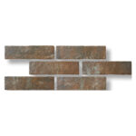 Porcelain Brick Tiles  Old Fire Color Matte Finish