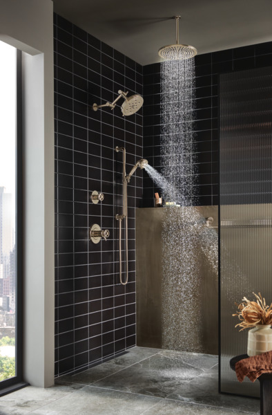 Litze Slide Bar Handshower with HOKinetic Technology Polished Nickel Finish