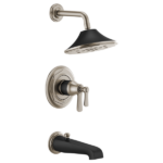 Rook Tempassure Thermostatic Tub/Shower Luxe Nickel  /Matte Black Finish