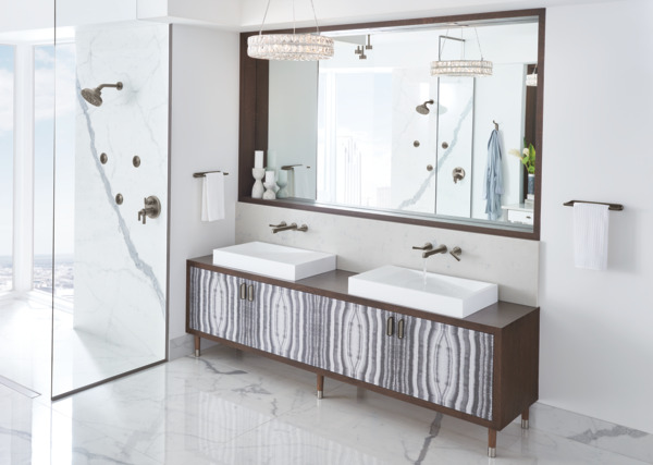 Levoir 12" Towel Bar Luxe Steel Finish