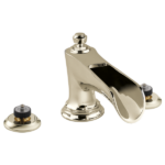 Rook Roman Tub with Channel Spout - Less Handles Polished Nickel Finish