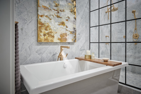 Levoir Sensori Volume Control Trim Lever Luxe Gold Finish