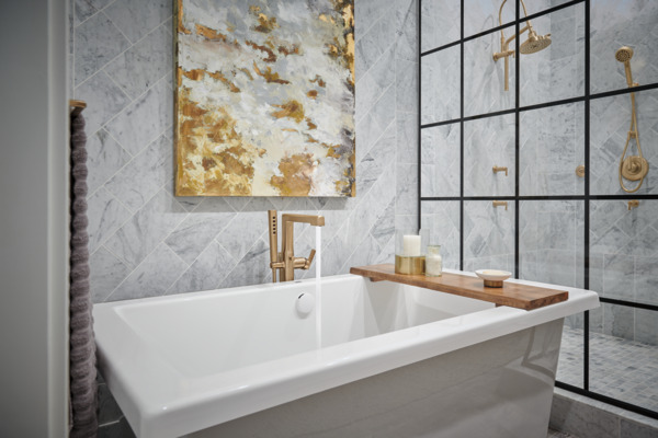 Levoir Sensori Volume Control Trim Lever Luxe Gold Finish