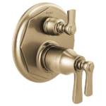 Rook TempAssure Thermostatic Valve with 6-Function Diverter Trim Luxe Gold Finish