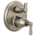 Rook Pressure Balance Valve with Integrated 3-Function Diverter Trim Luxe Nickel Finish
