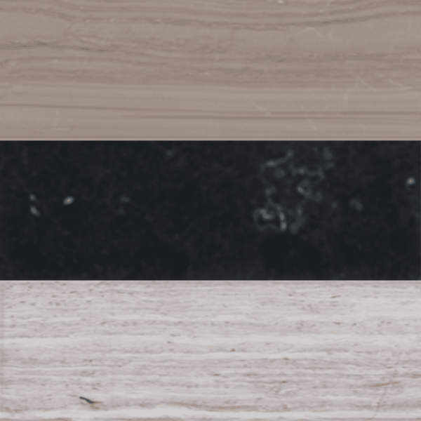 Hip Listel 3" x 11" Hip Listel B (Grey/Taupe/Black) Color